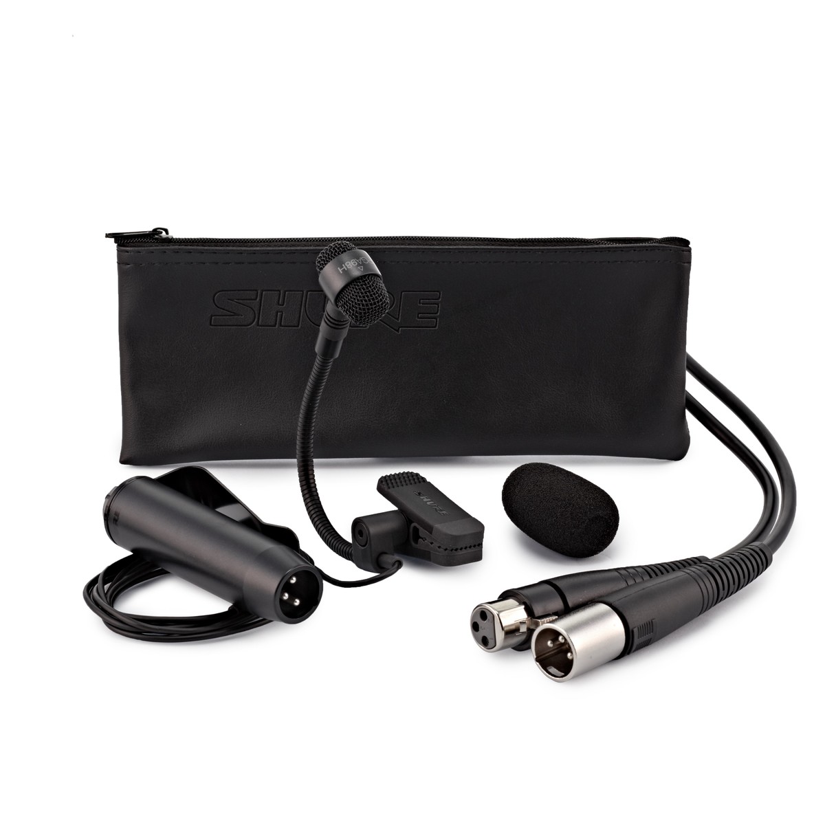 Shure PGA98H Clip-On Instrumenten-Mikrofon mit XLR-Kabel