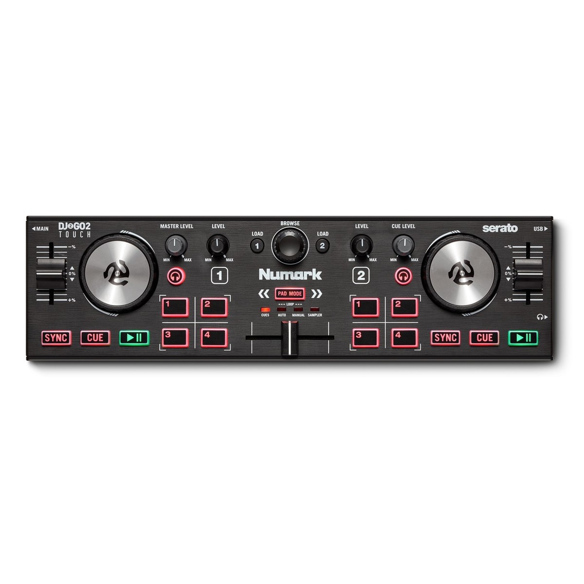 Numark DJ2GO 2 Touch Tragbarer DJ-Controller