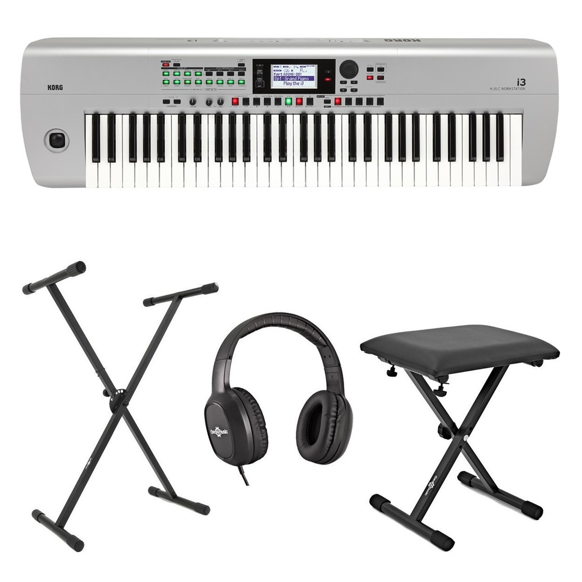 Korg I3 Tragbare Arranger-Workstation Silber