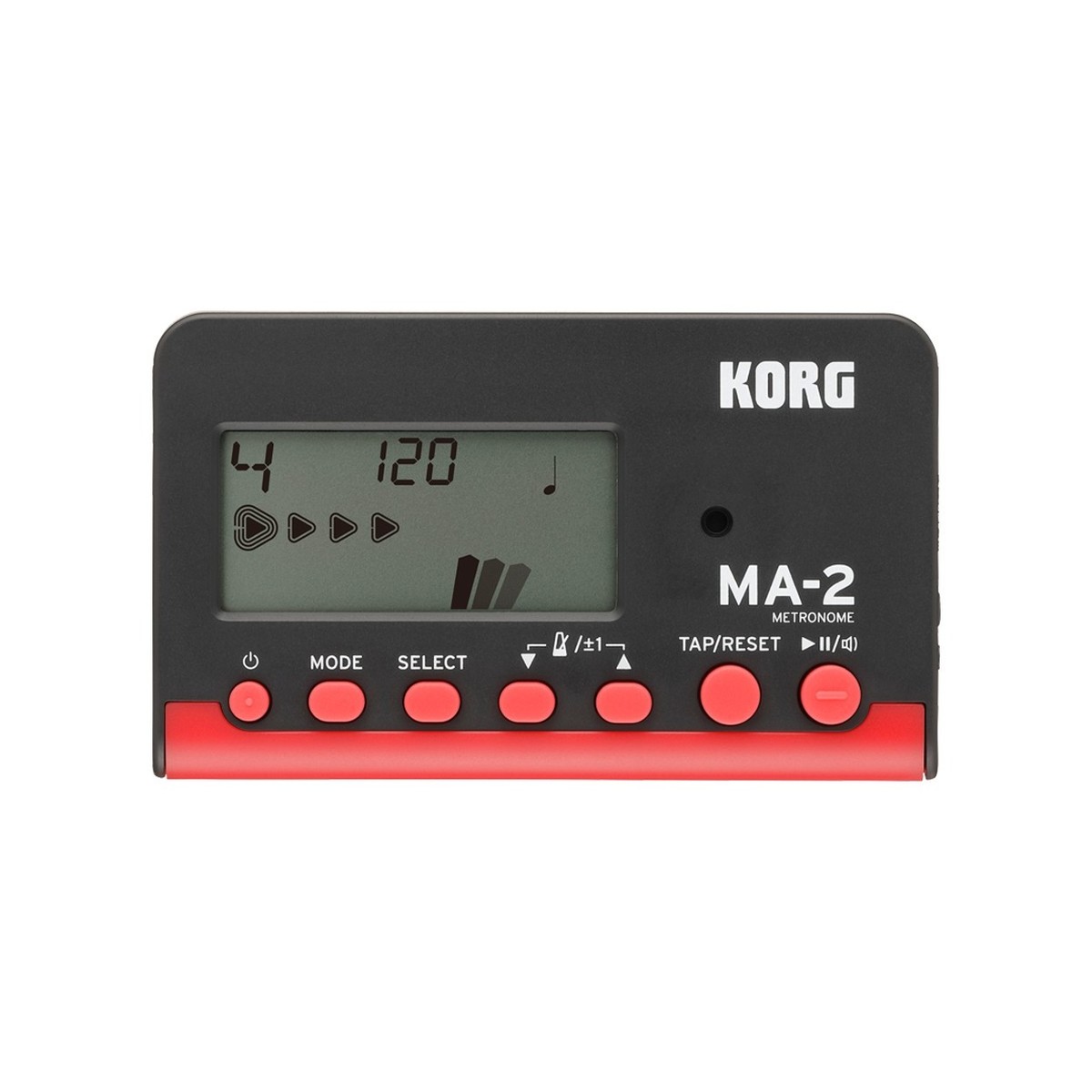 Korg MA-2 Digitales Metronom Schwarz-Rot