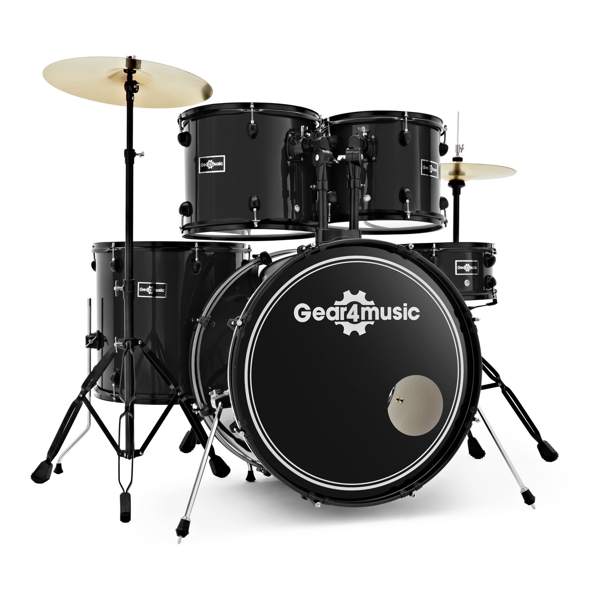 BDK-1 Anfänger-Schlagzeug in Standardgröße von Gear4music schwarz
