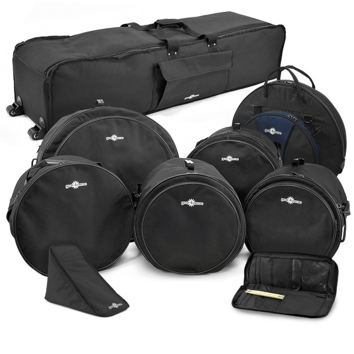 Komplettes Schlagzeug-Taschenset von Gear4music