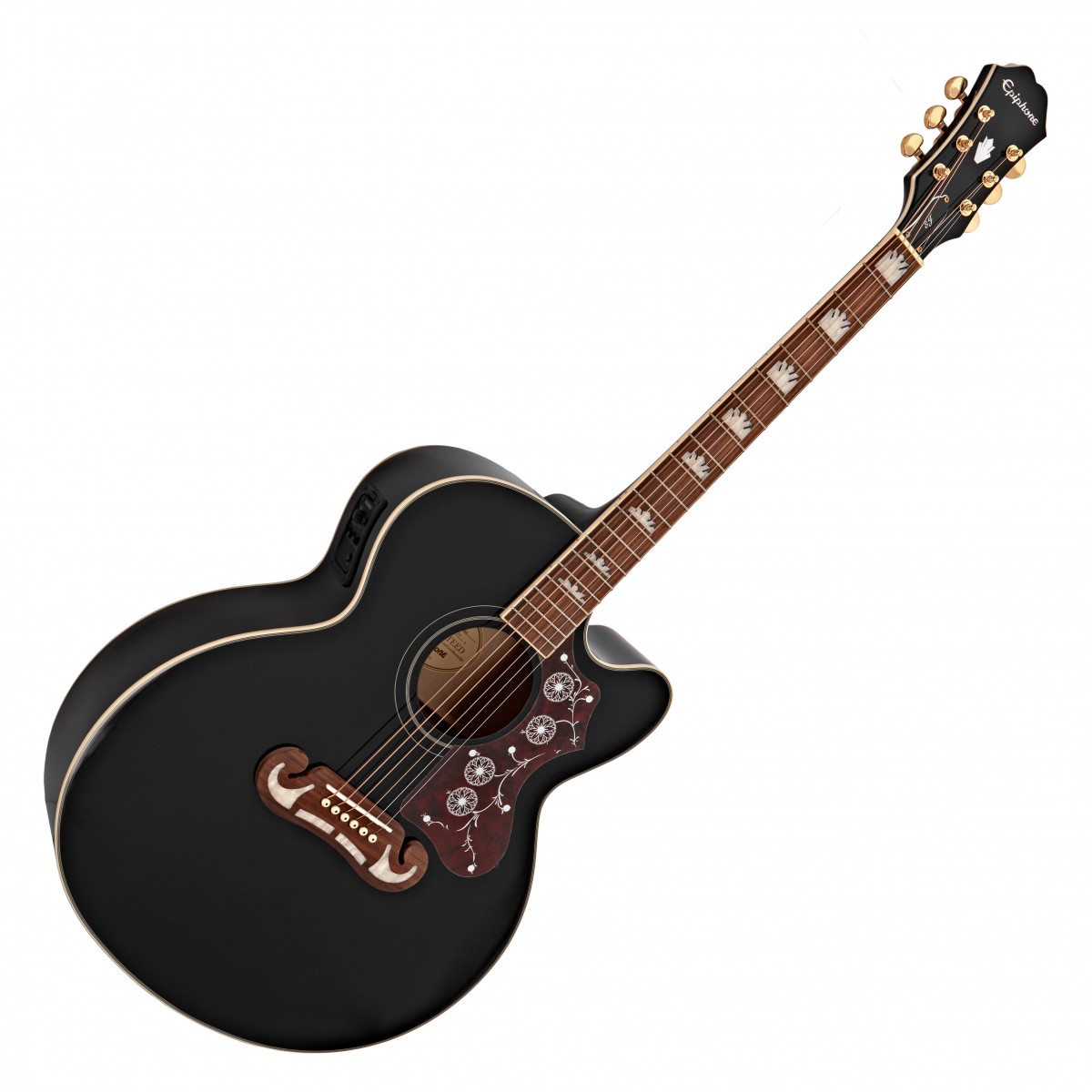 Epiphone EJ-200SCE Elektroakustische Gitarre Schwarz