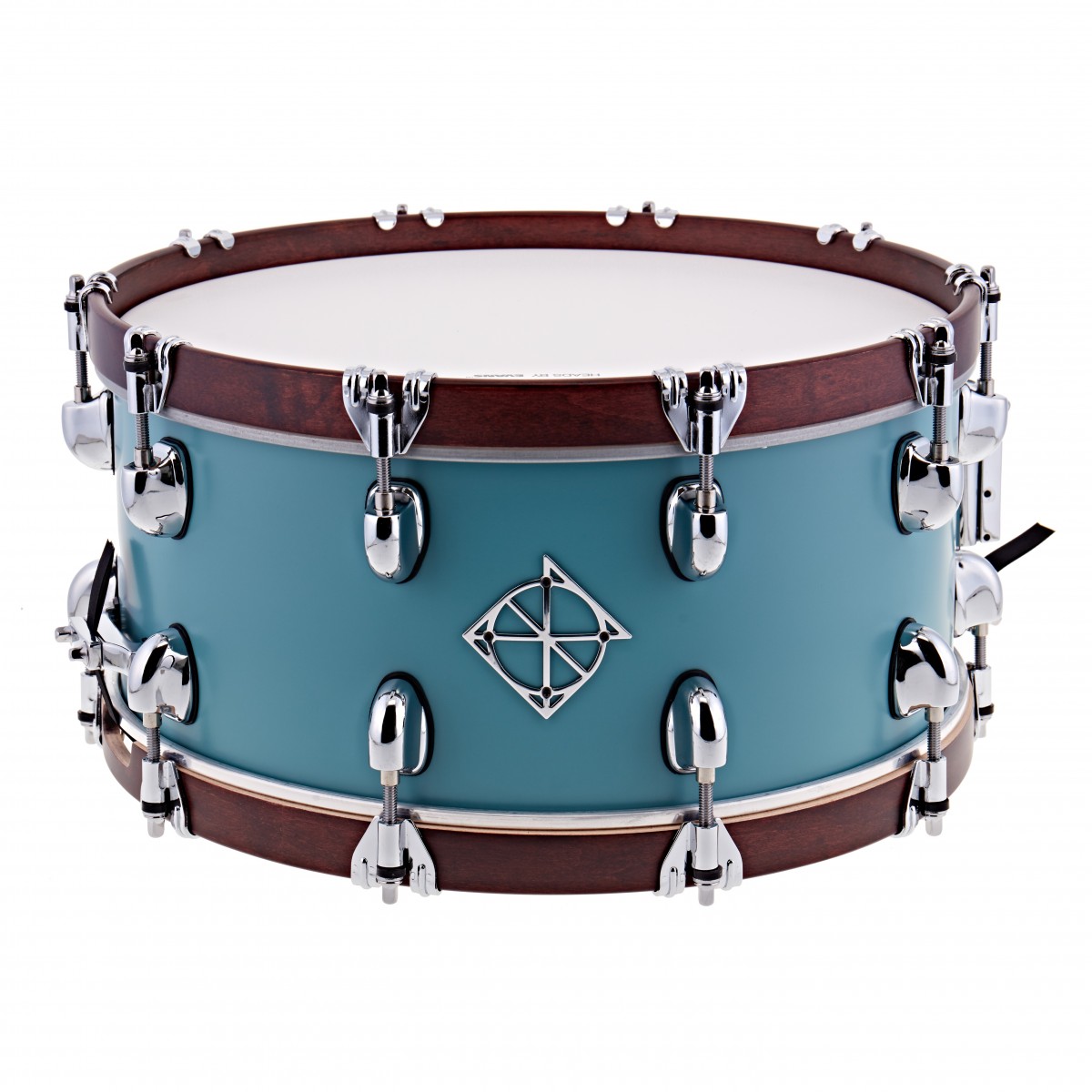 Dixon Drums 14 x 65 Cornerstone Satin Quetzal Blau m/Ahorn-Reifen