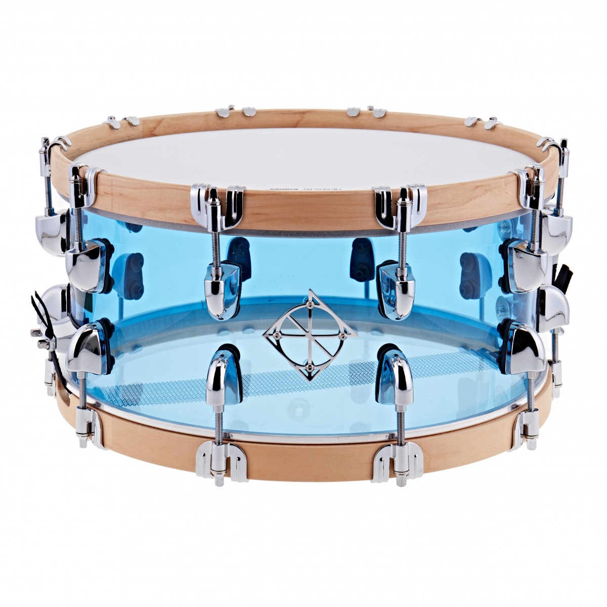 Dixon Drums 14' x 65 Cornerstone Blau Acryl w/Maple Hoops