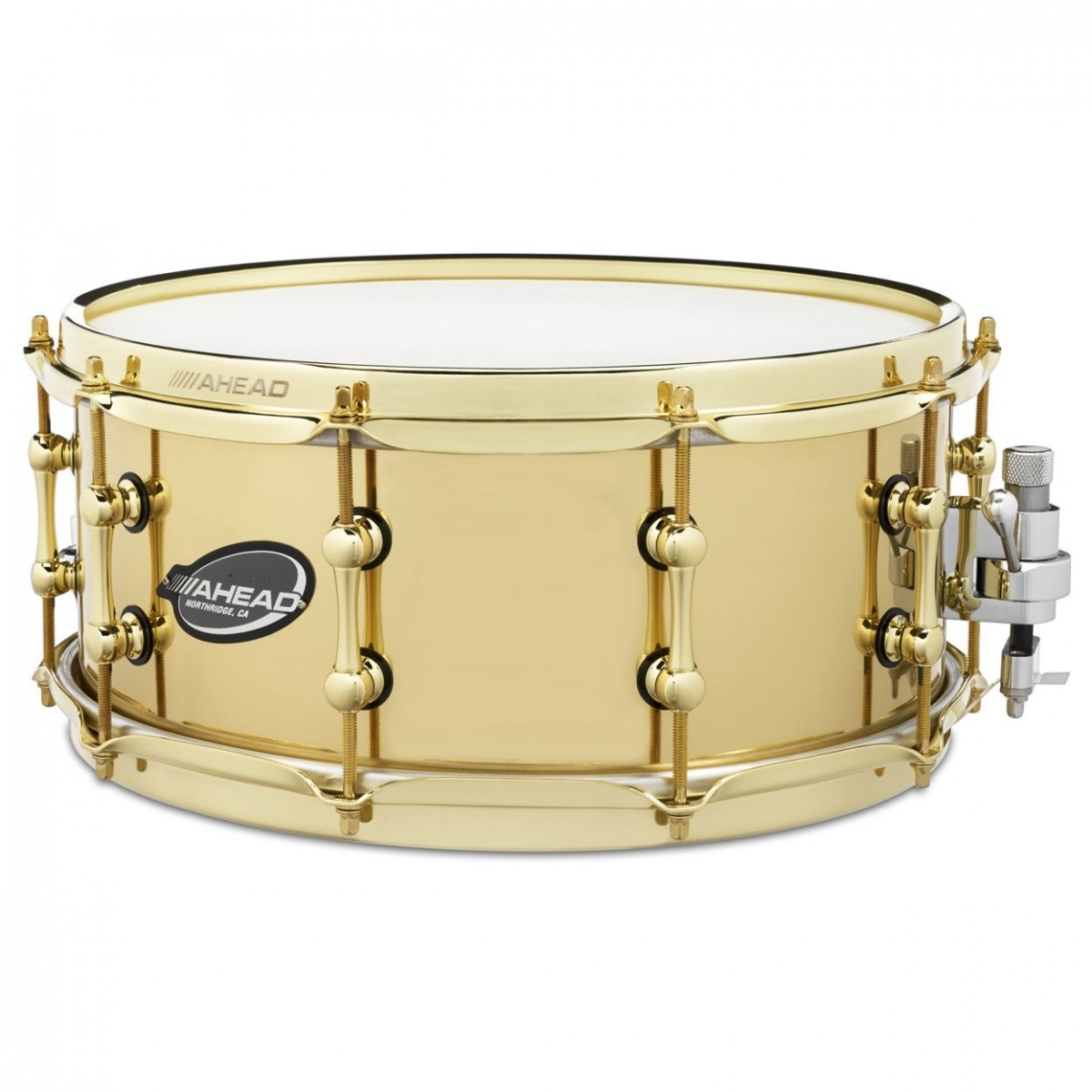 Ahead 14' x 6' 3mm Cast Bell Messing Snare Drum mit Messing Hardware