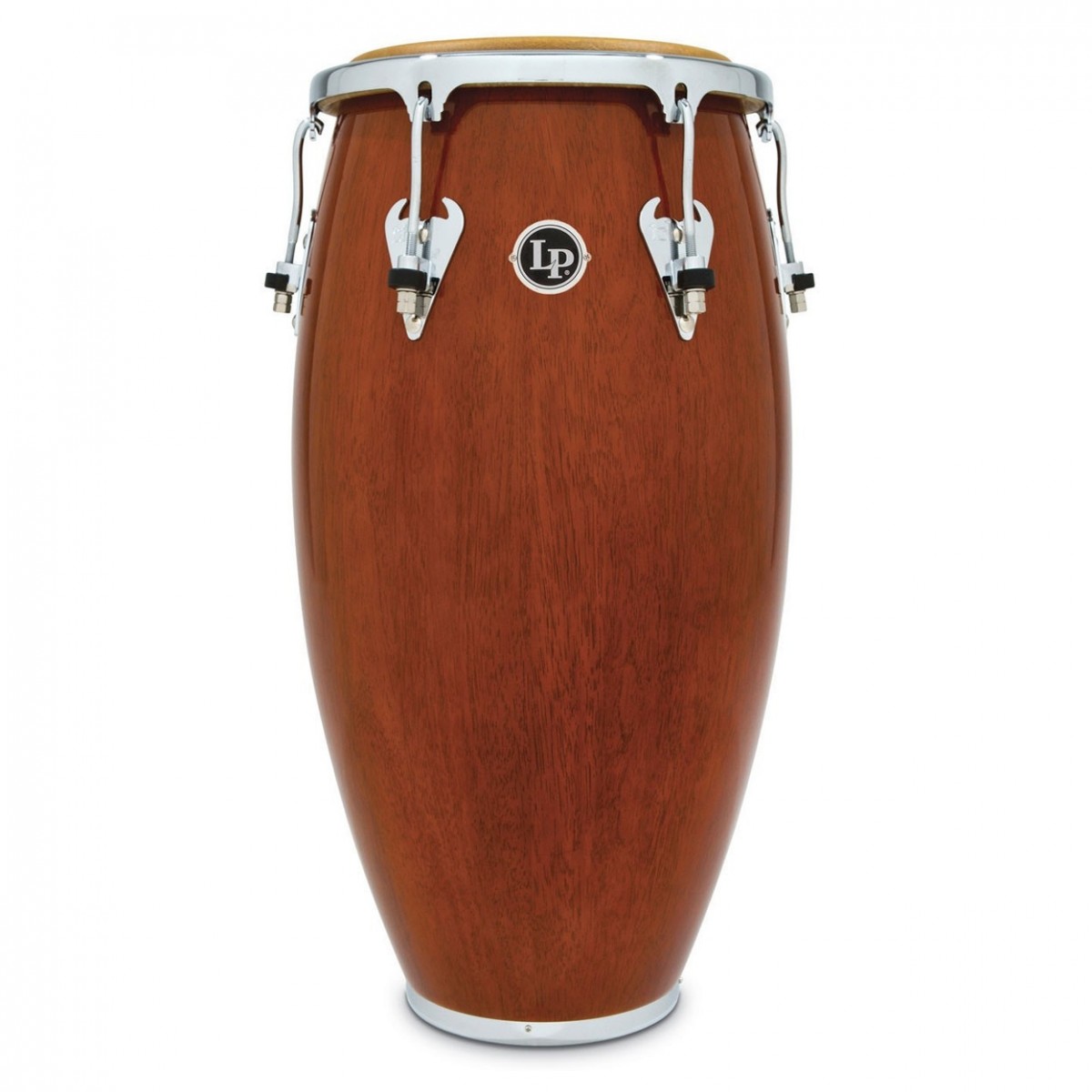 LP Matador Holz 11 3/4 Conga Mandel Braun Chrom Hardware
