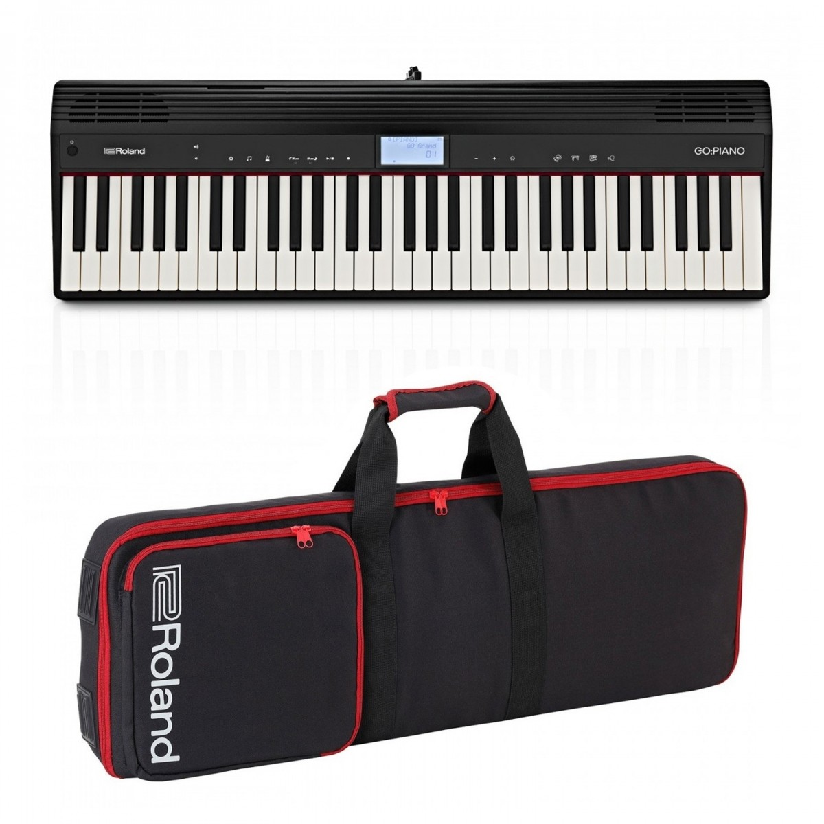 Roland Go:Piano Digitalpiano mit 61 Tasten im Set mit Roland-Tasche