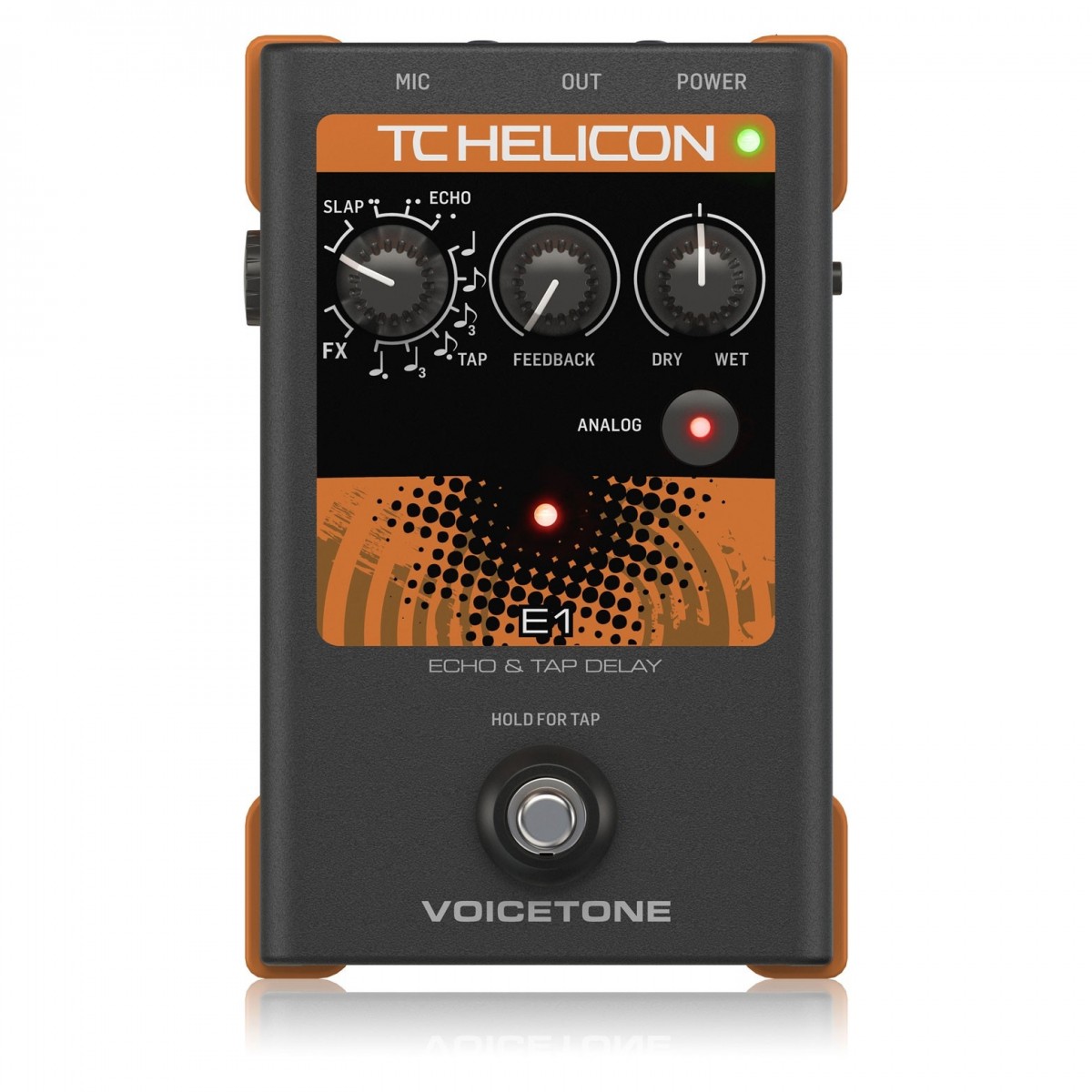 TC Helicon VoiceTone E1 Echo- und Tap-Delay Vokal-Prozessor