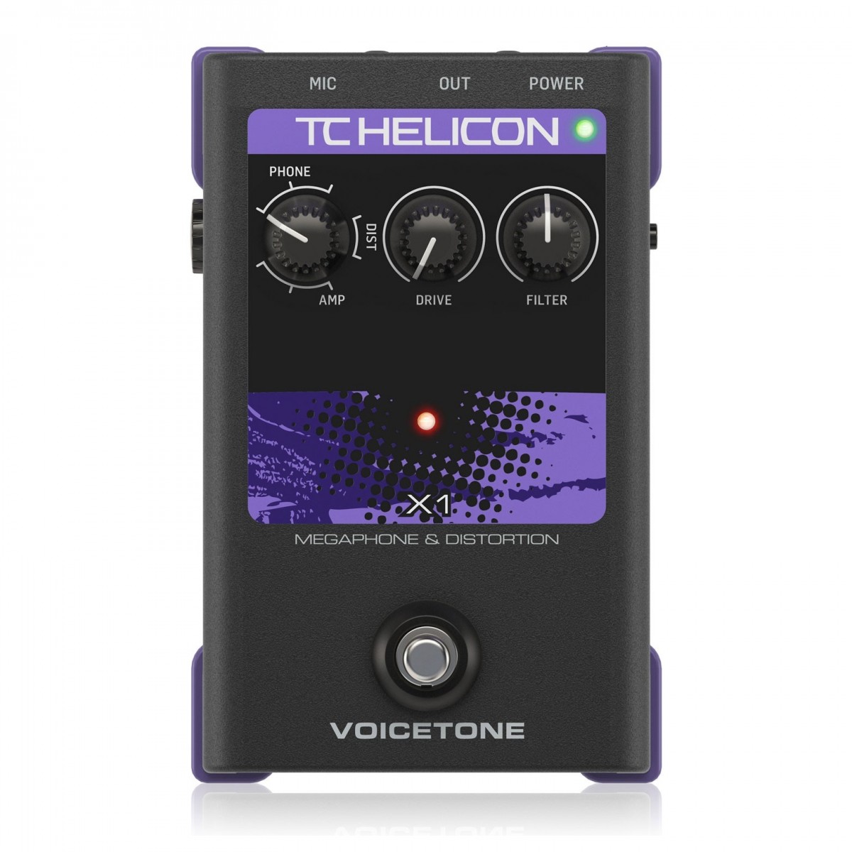 TC Helicon VoiceTone X1 Megaphon und Verzerrungs-Vokal-Prozessor