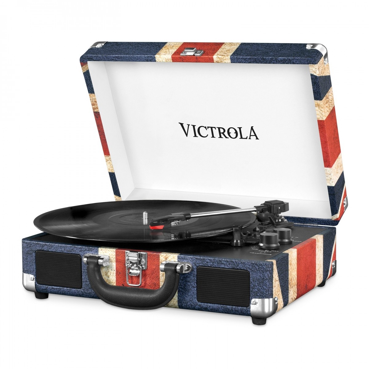 Victrola Journey Plattenspieler mit Bluetooth und Lautsprechern UK-Flagge