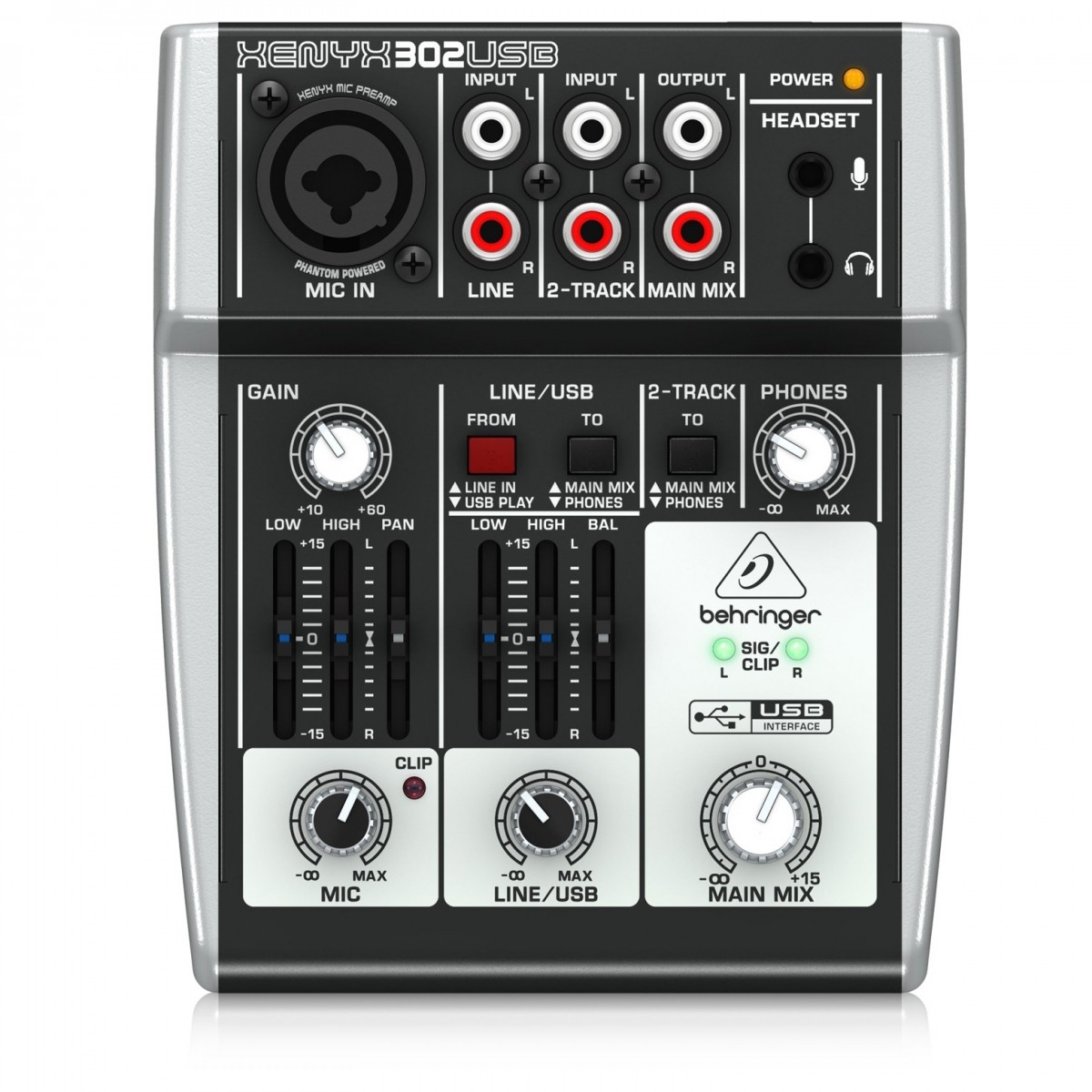 Behringer XENYX 302USB USB-Analogmischer