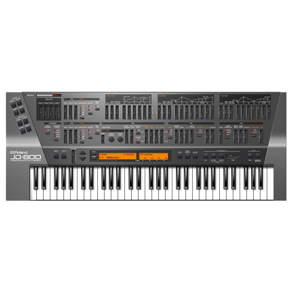Roland Cloud JD-800 Virtual Instrument - Lebenslange Lizenz