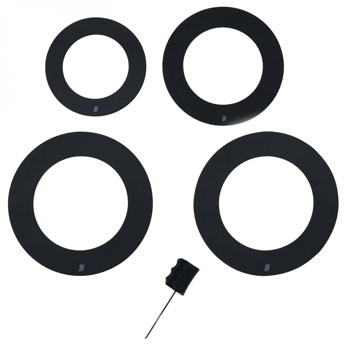 Tama Soft Sound Ring Set 10-12-14-14' mit halbem Sound Bass Drum Beater