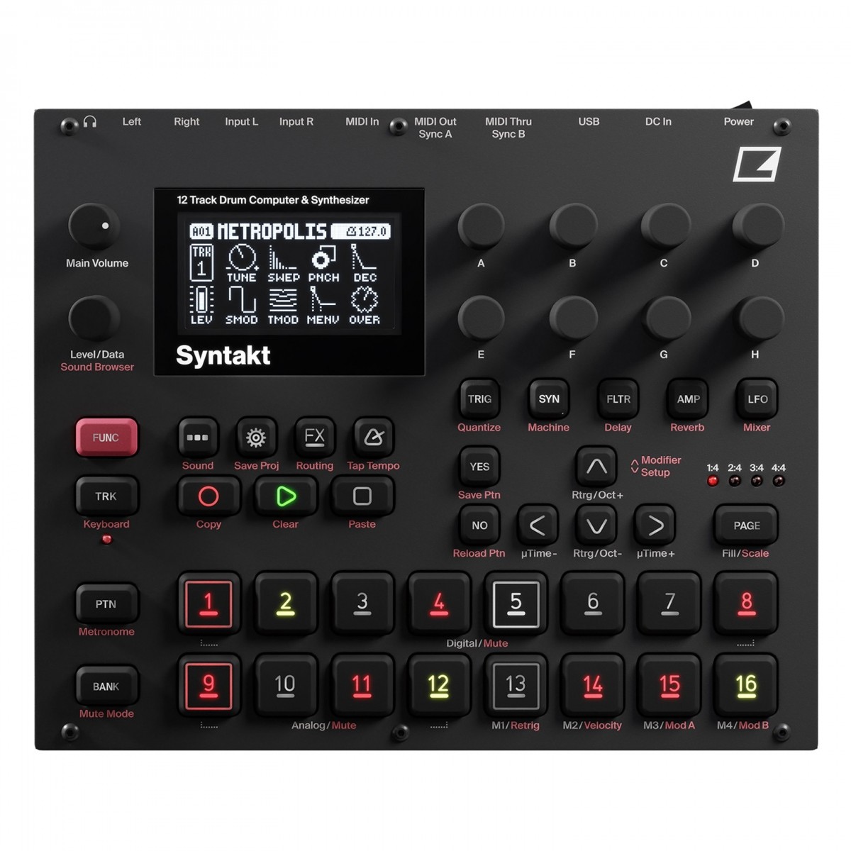 Elektron Syntakt Drum Machine und Synthesizer