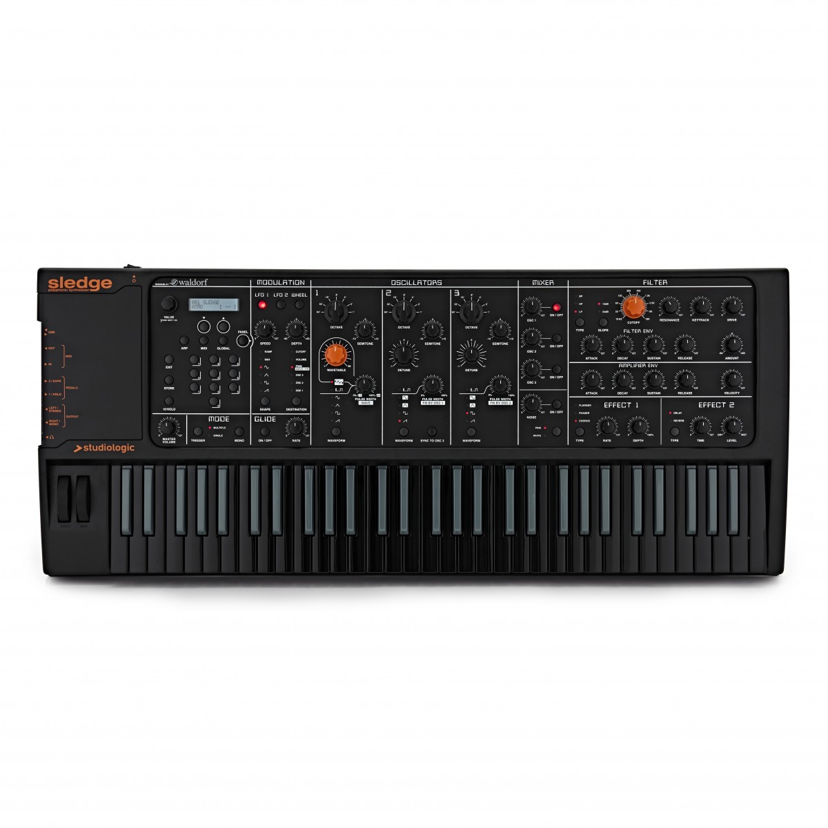 Studiologic Sledge 20 61 Schlüssel Synthesizer schwarz