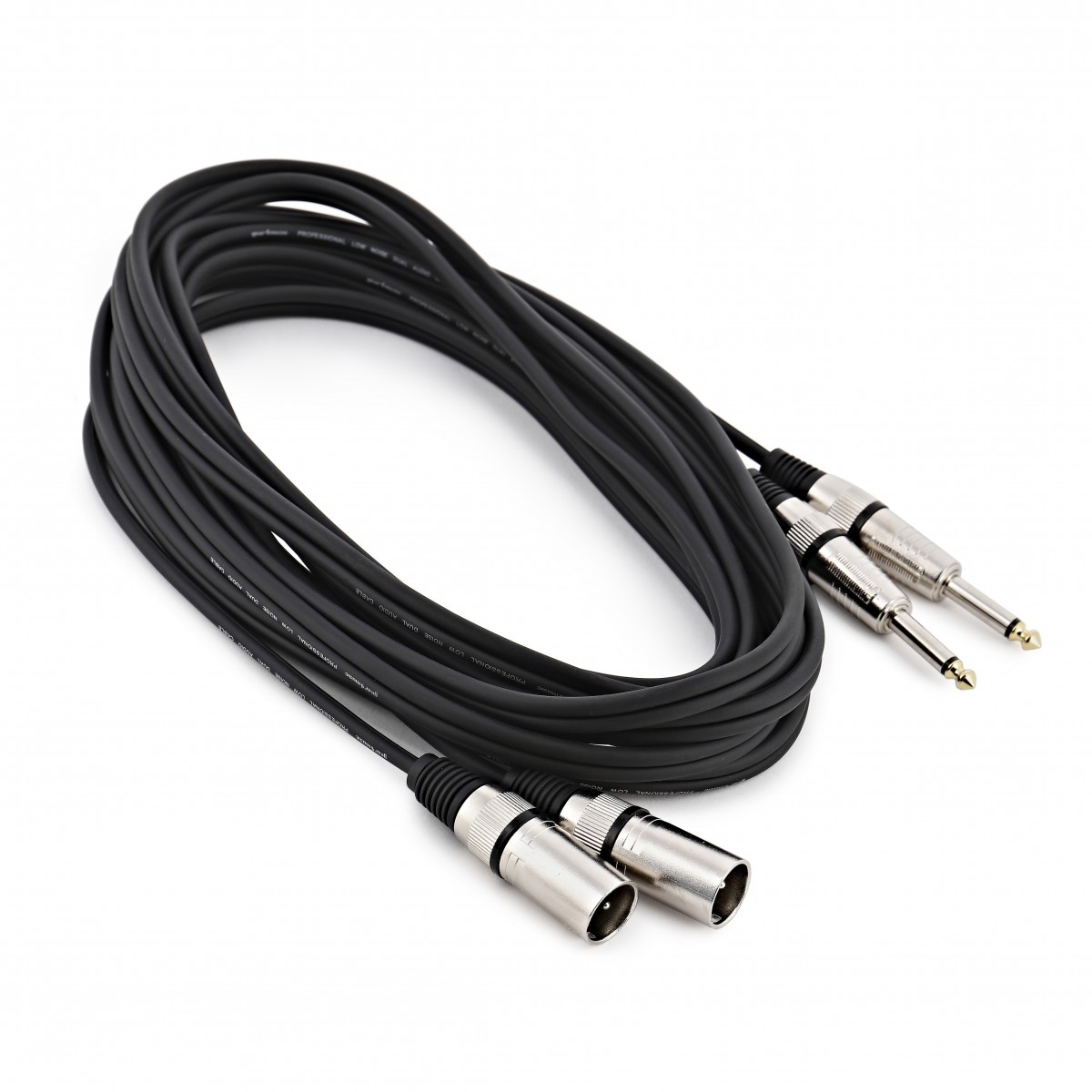 Verstärker/Mixer-Kabel XLR (male) - Klinke Dual Mono 6 m