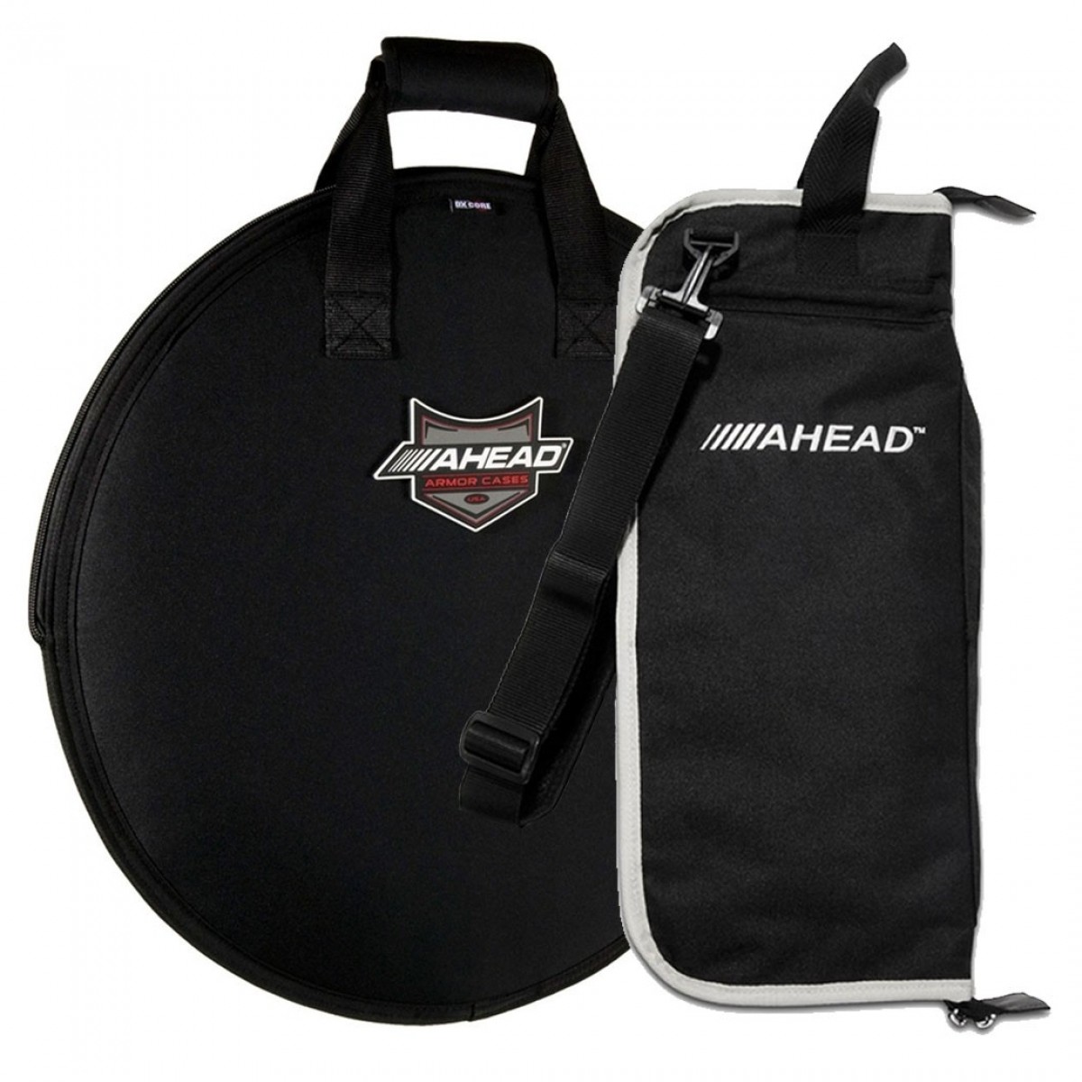 Ahead Deluxe Stick Bag & Becken Bag Bundle schwarz/Grau