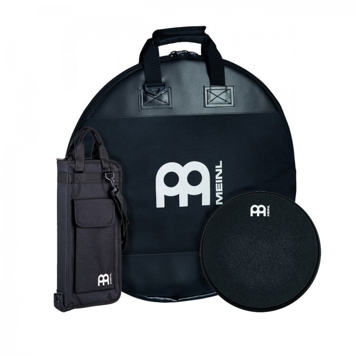 Meinl 22' Becken Bag Stick Bag & 6 Marshmallow Practice Pad Bundle