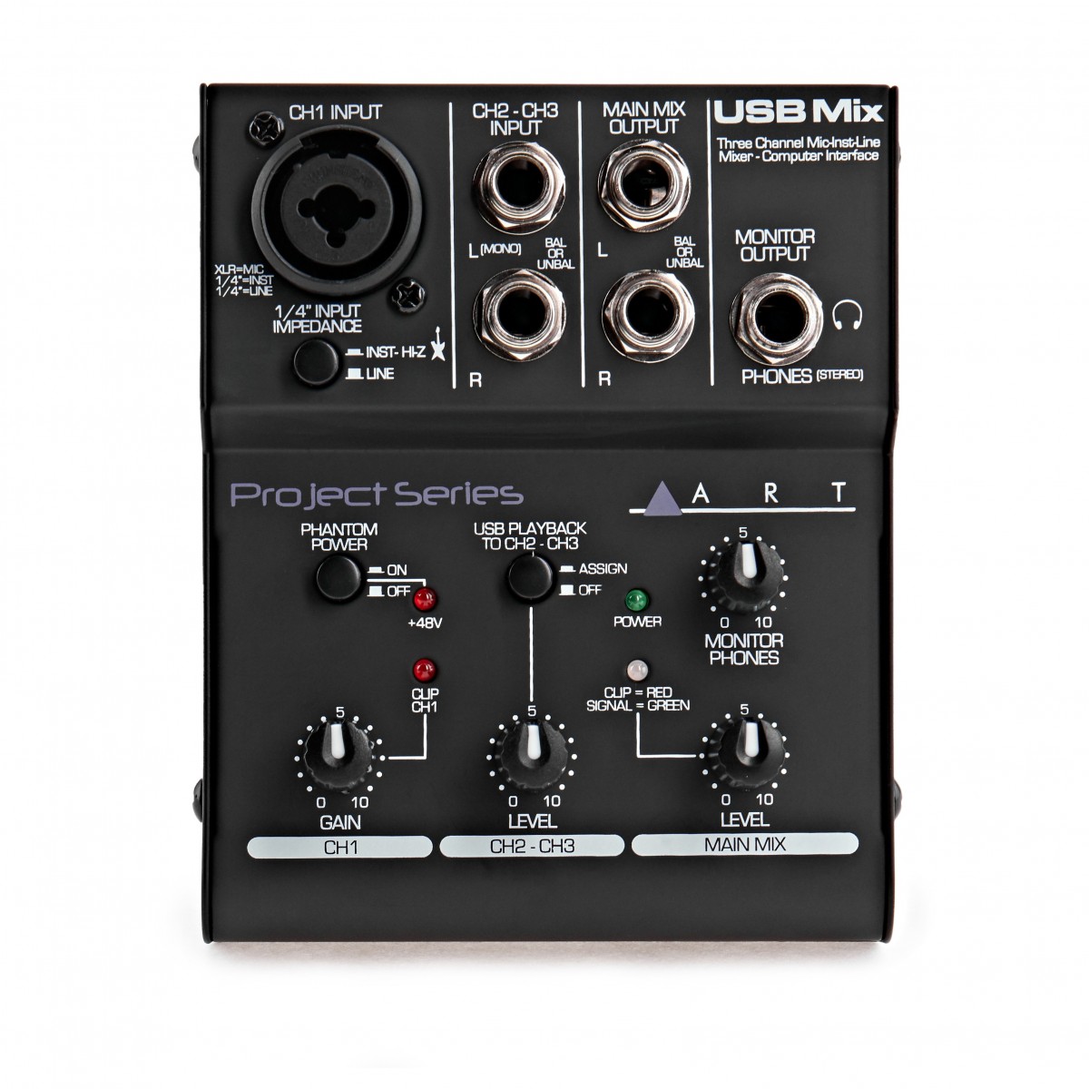 ART USBMix 3-Kanal USB-Mixer