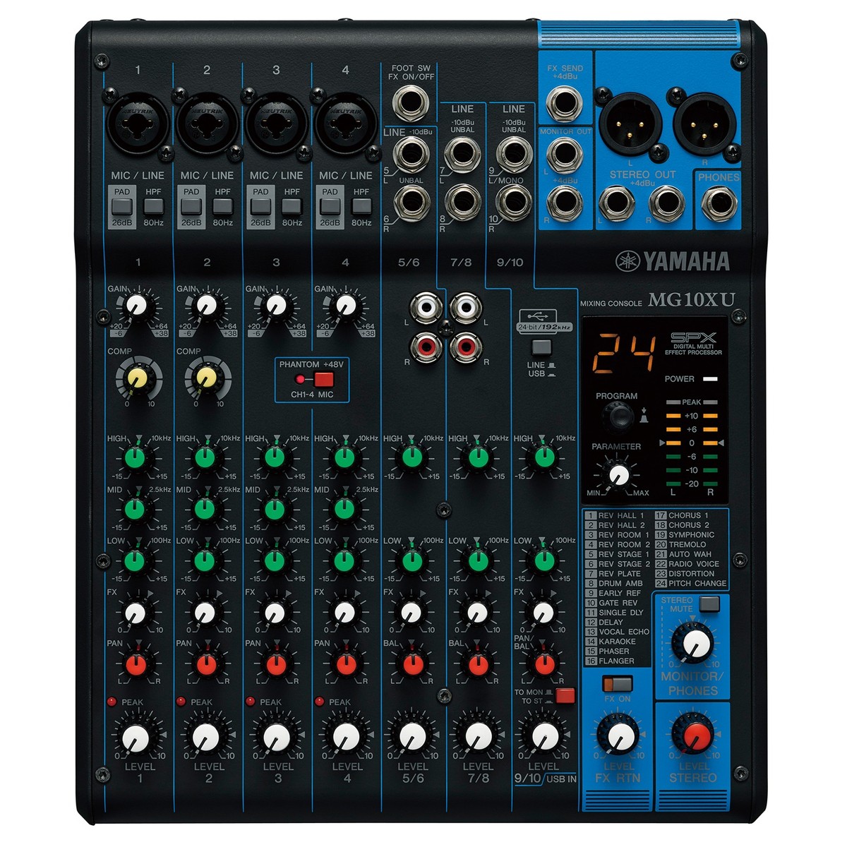 Yamaha MG10XU Analoges USB-Mischpult