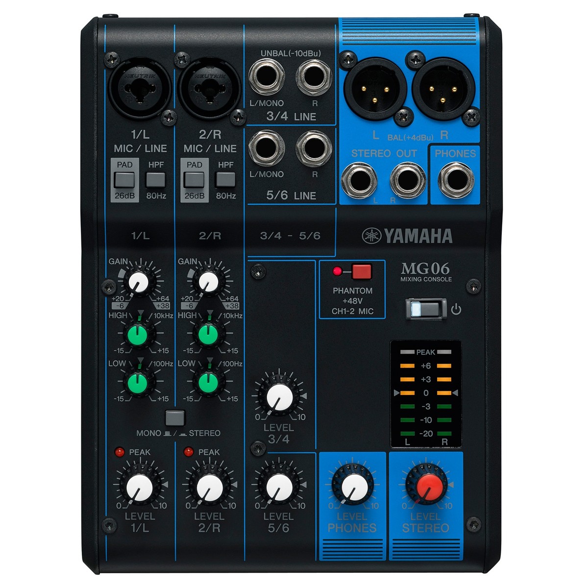 Yamaha MG06 Analoges Mischpult