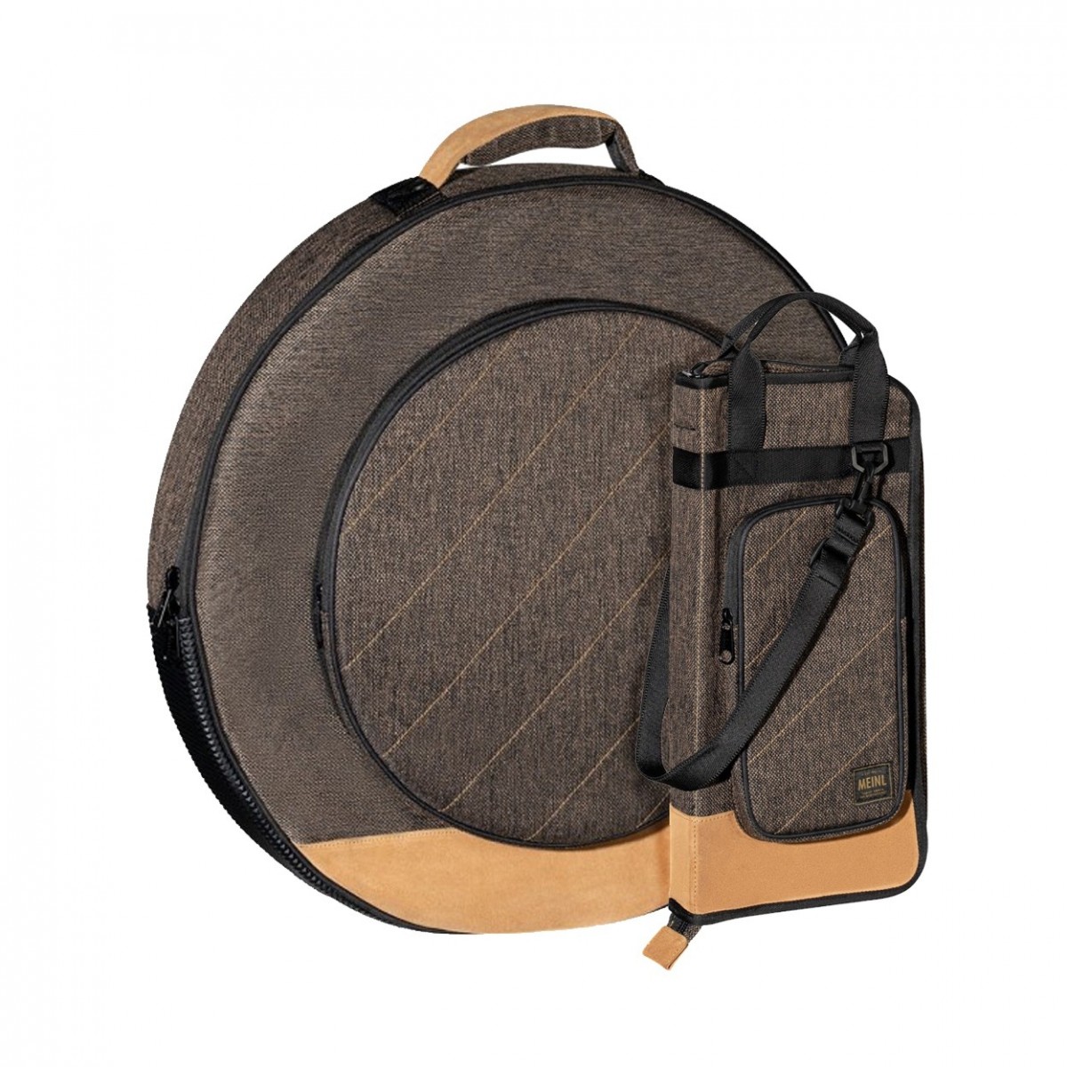 Meinl 22' Classic Woven Becken Bag & Stick Bag Mocca Tweed
