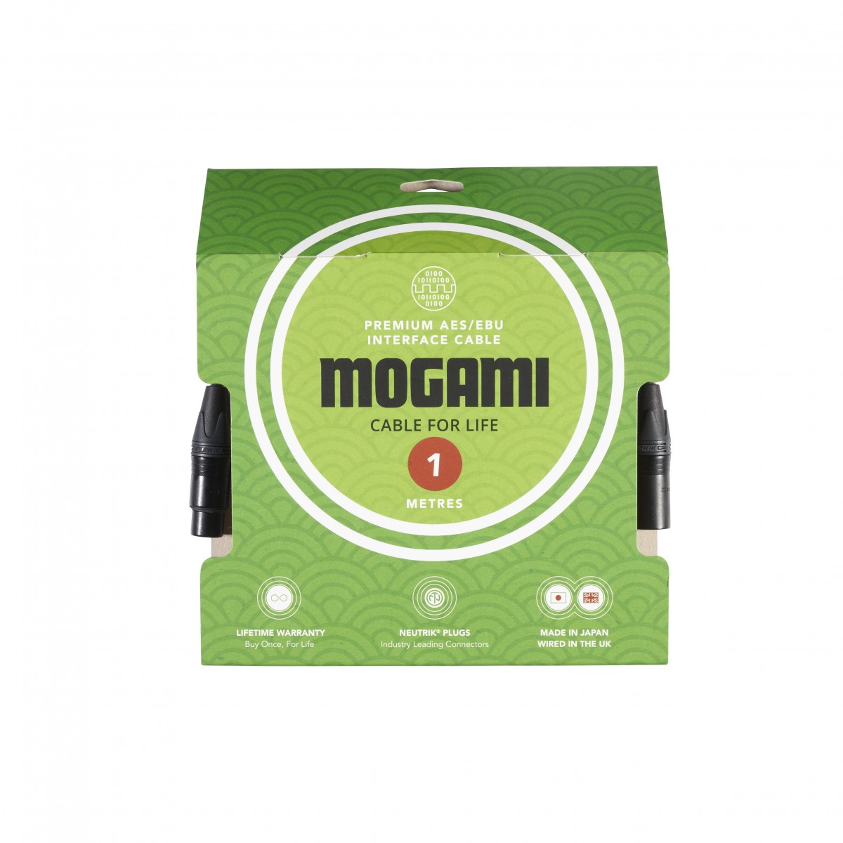 Mogami 3080 AES/EBU 110 Ohm-Kabel mit Neutrik XLR 1m