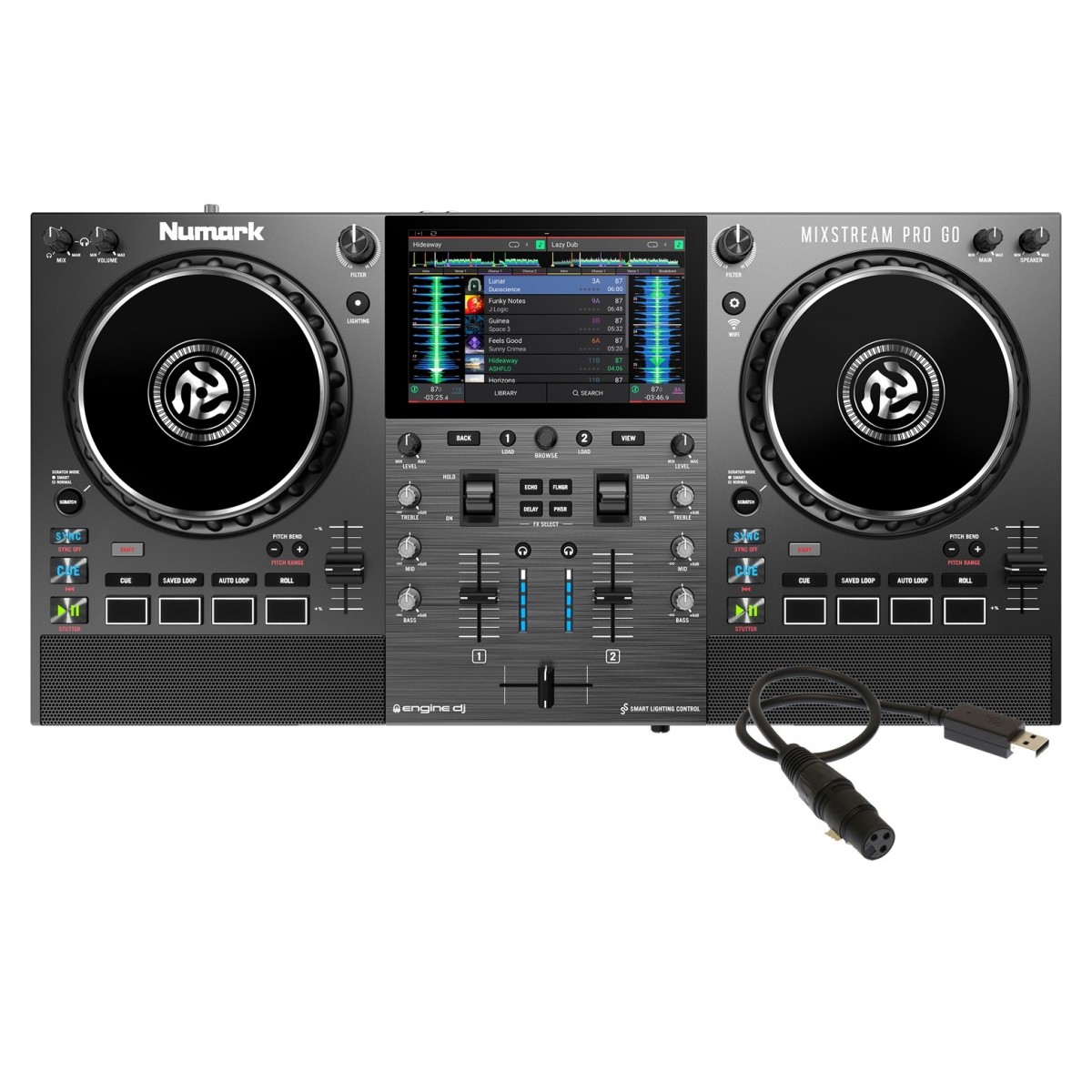 Numark Mixstream Pro Go Standalone Controller mit SoundSwitch DMX