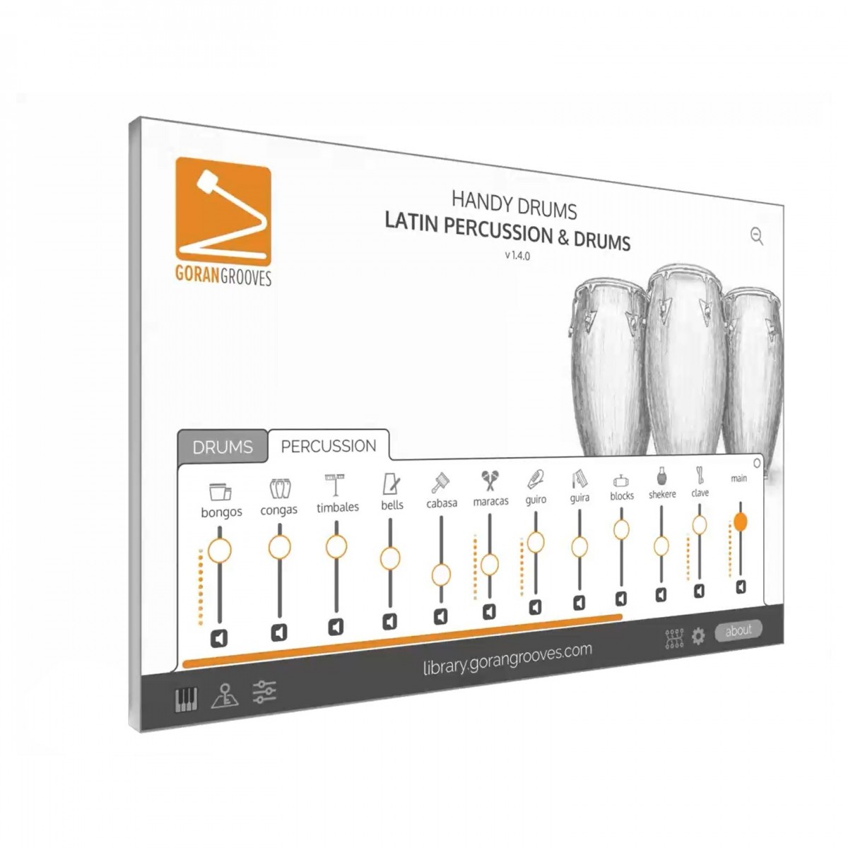 Goran Grooves Handy Drums- Latin Perkussion & DRUMS