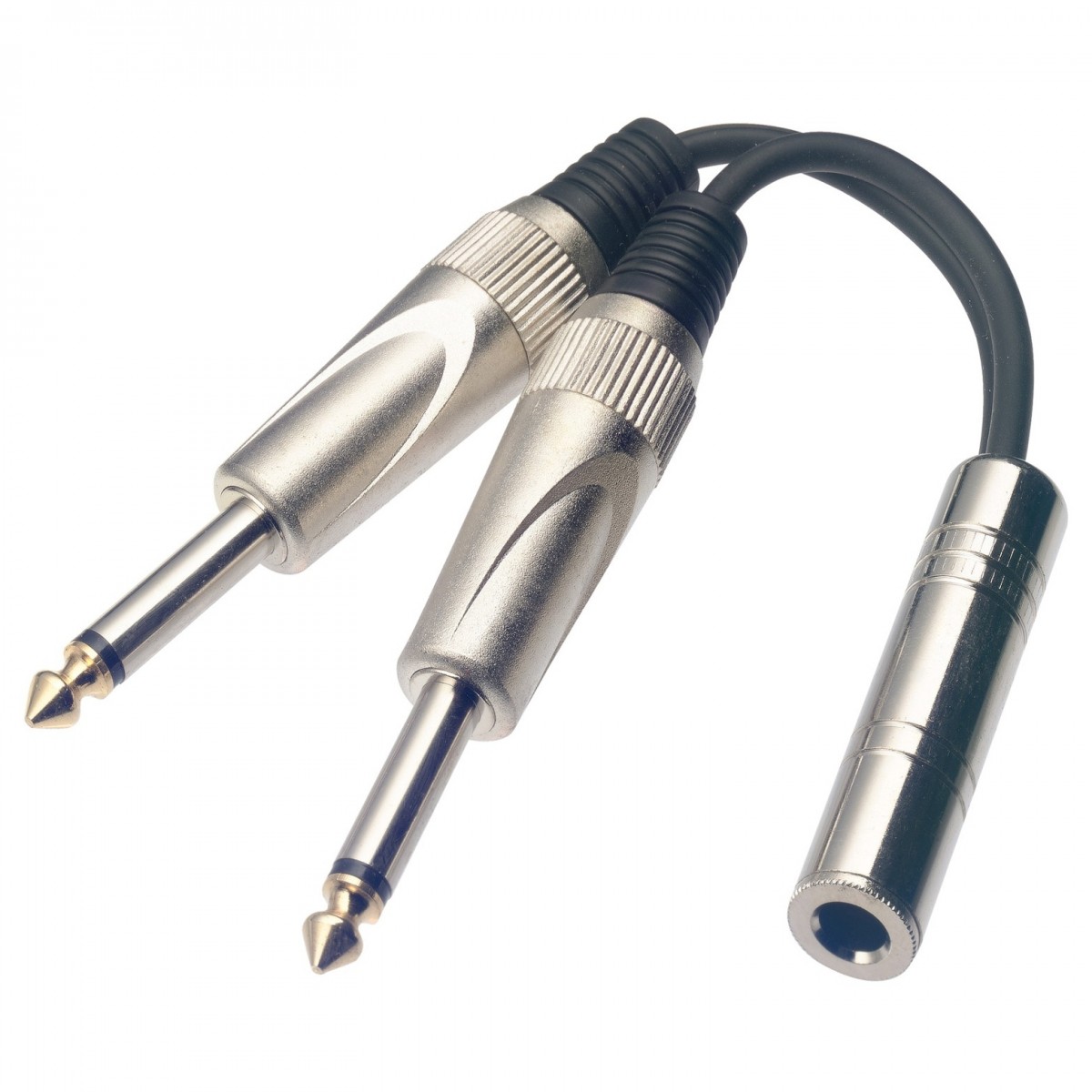 Stagg Female Stereo Jack/2x Male Mono Jack Adapterkabel