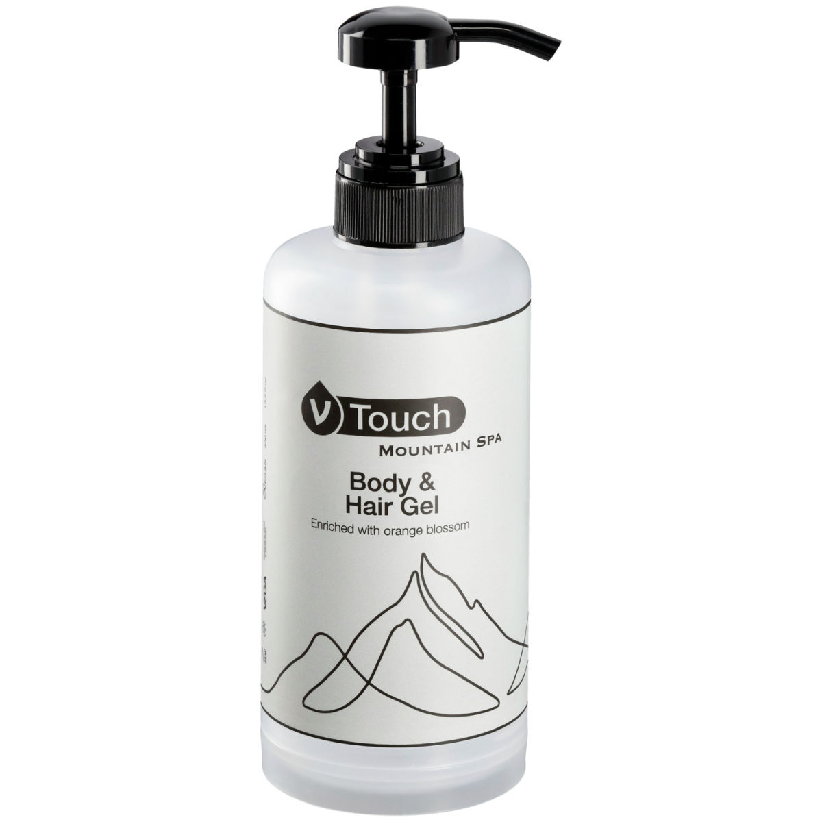 V-Touch Hotel Pumpspender Mountain Spa für Duschgel & Shampoo; 400 ml; transparent; 15 Stück / Pack