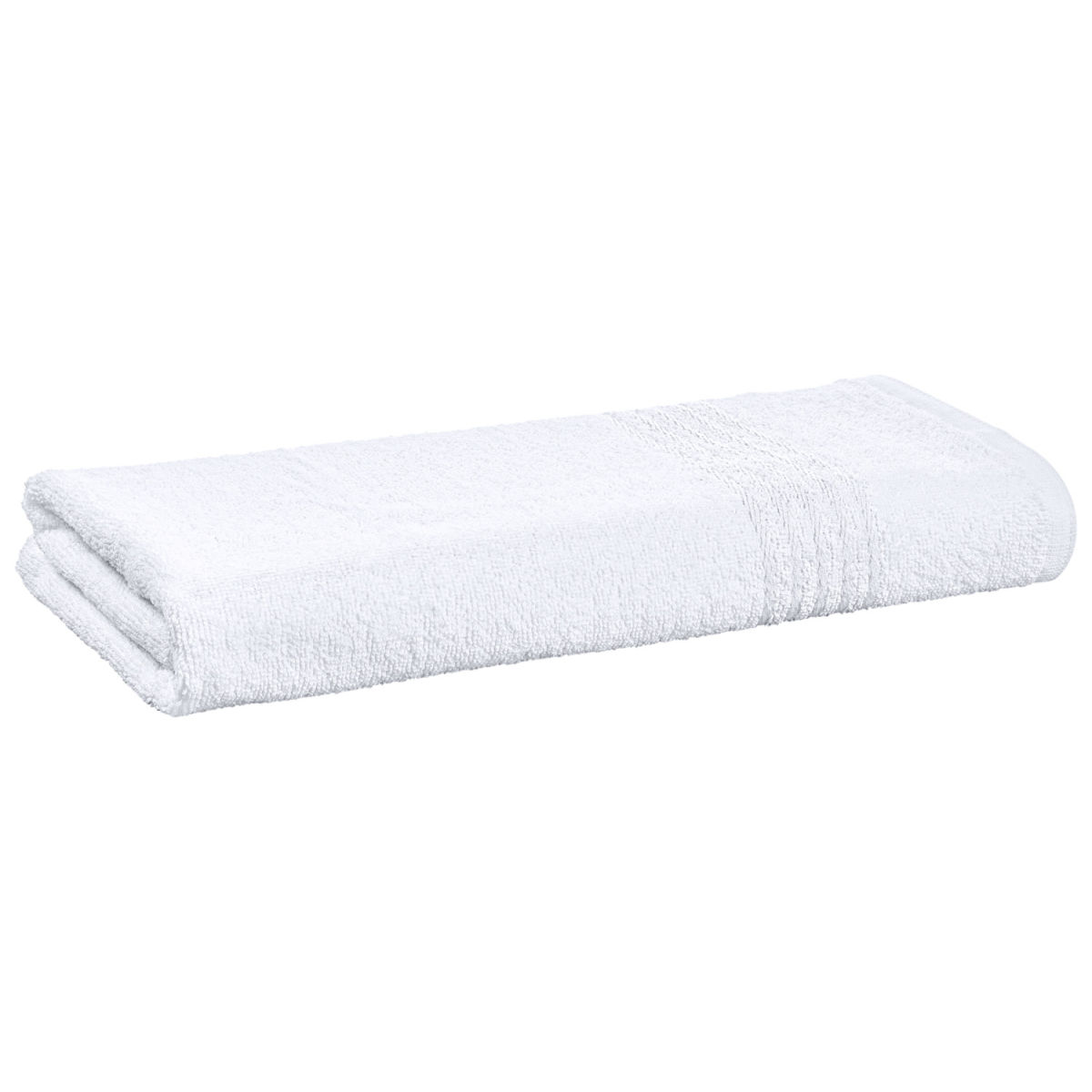 ERWIN M. Badetuch Classico mit Bordüre; 100x150 cm (BxL); weiß; 5 Stück / Pack