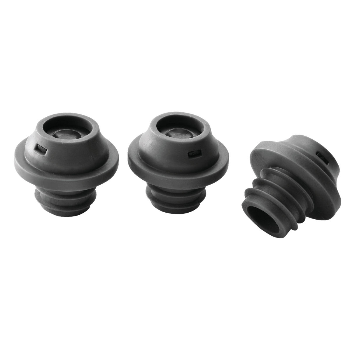 Le Creuset Verschlussstopfen für Wein-Vakuumpumpe; schwarz; 2 Stück / Pack