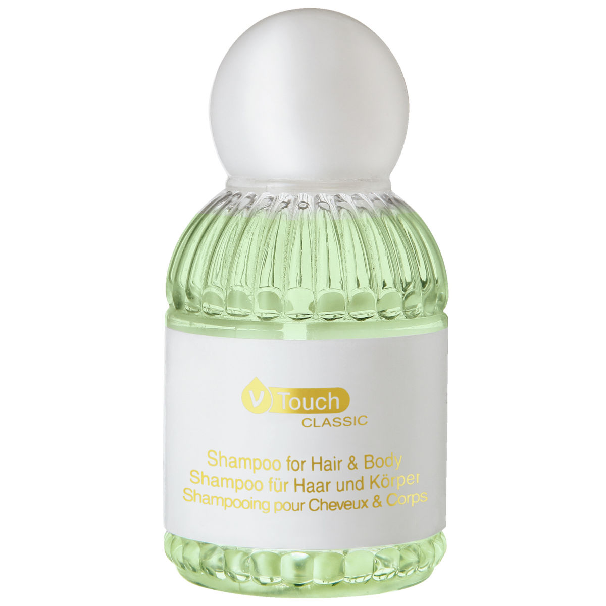 V-Touch Hotel Shampoo und Duschgel Classic; 45 ml; grün/weiß; 240 Stück / Pack