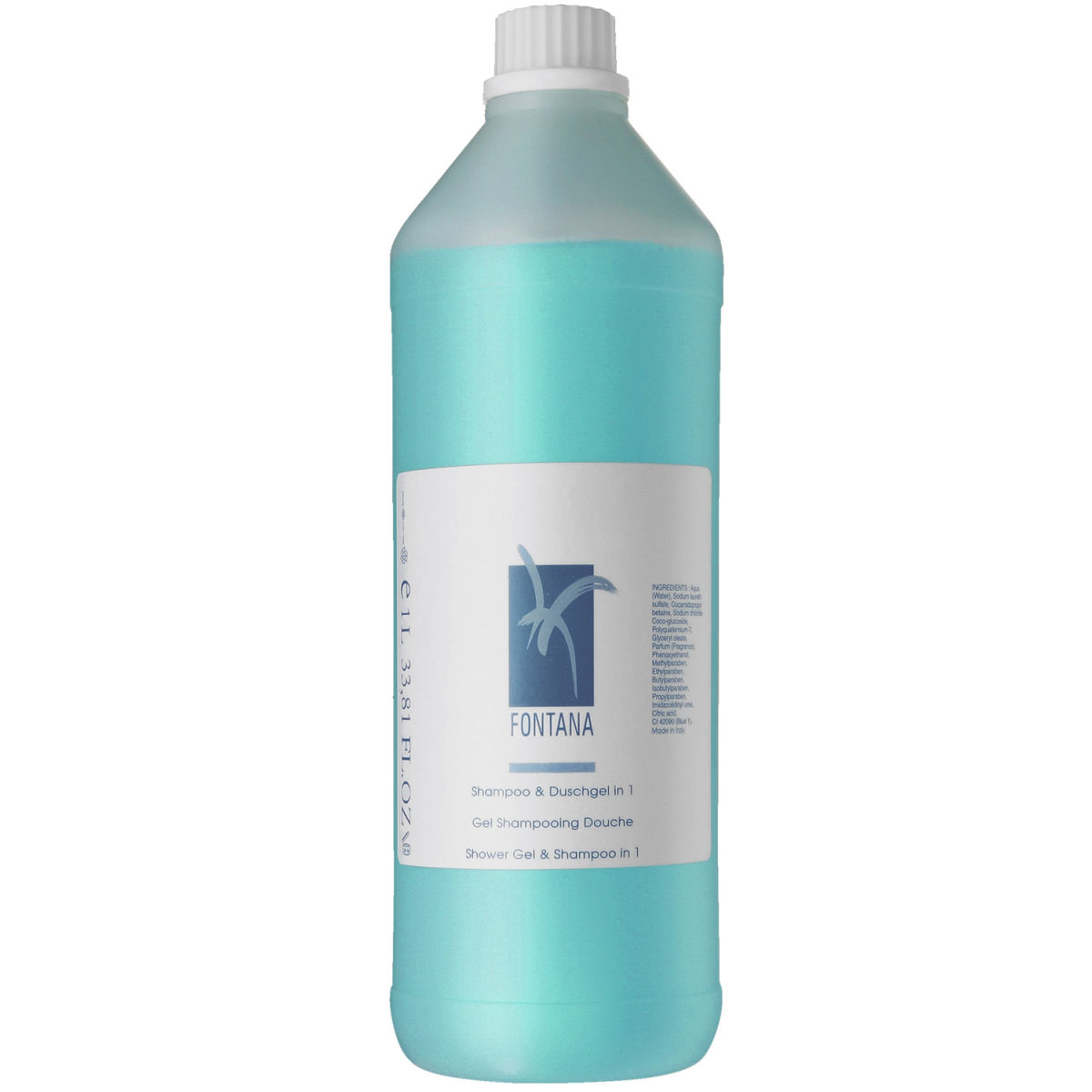 V-Touch Hotel Shampoo und Duschgel Fontana 2 in 1, Nachfüllflasche; 1000 ml; weiß; 12 Stück / Pack