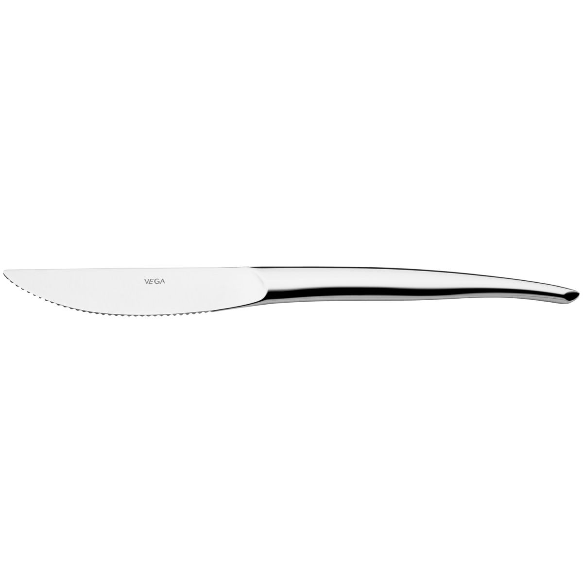 VEGA Pizza-/Steakmesser Brasilia; 22.5 cm (L); silber, Griff silber; 12 Stück / Pack
