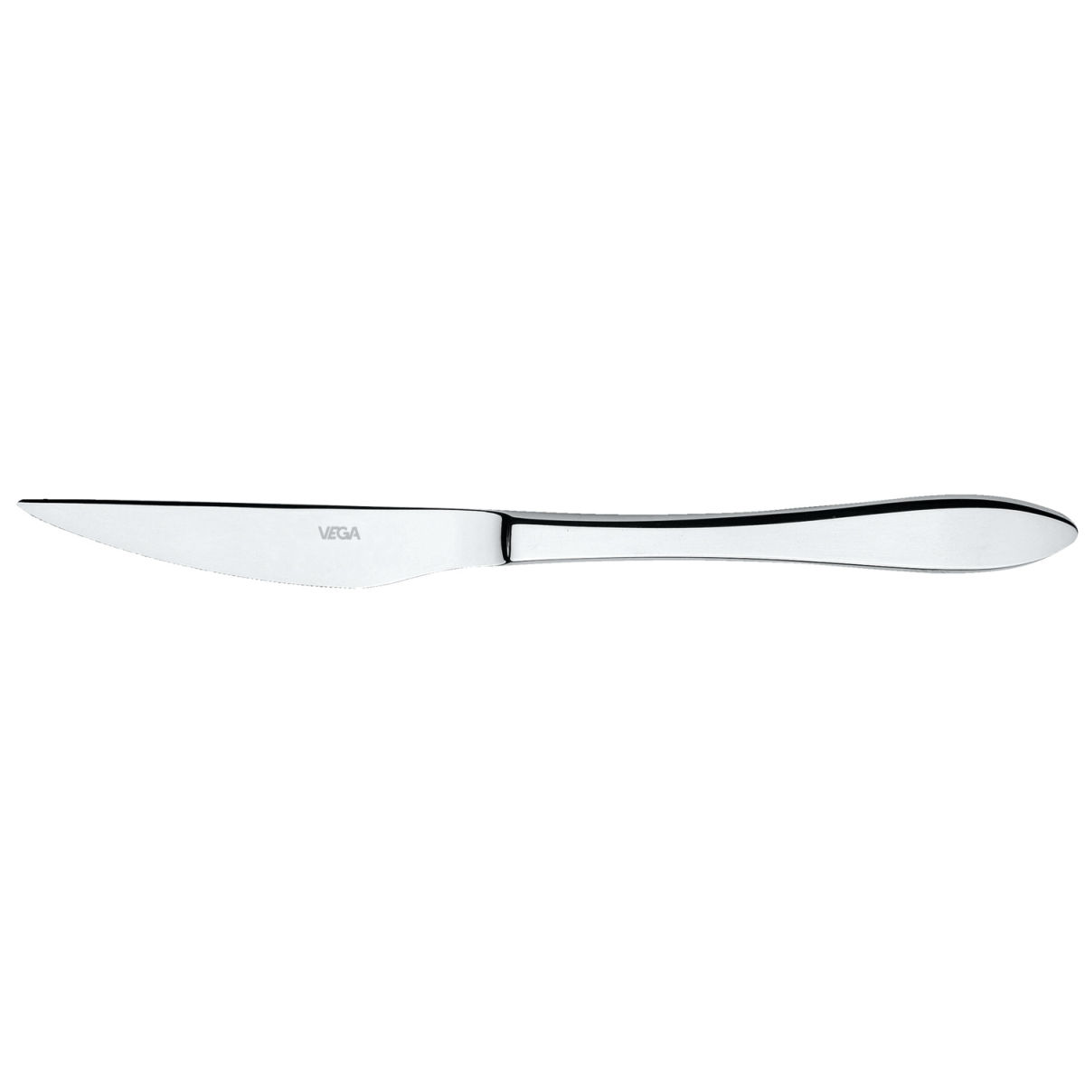 VEGA Pizza-/Steakmesser Salerno; 22.5 cm (L); silber, Griff silber; 12 Stück / Pack