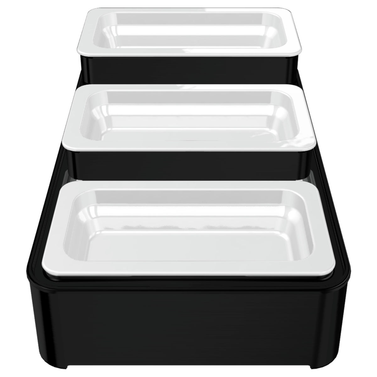 WMF Joghurt-/Aufstrich-Treppenmodul Buffet WMF Quadro; schwarz