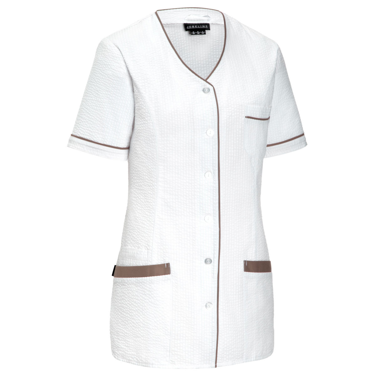 JOBELINE Damenkasack Veda Uni; Kleidergröße 52; weiß/taupe