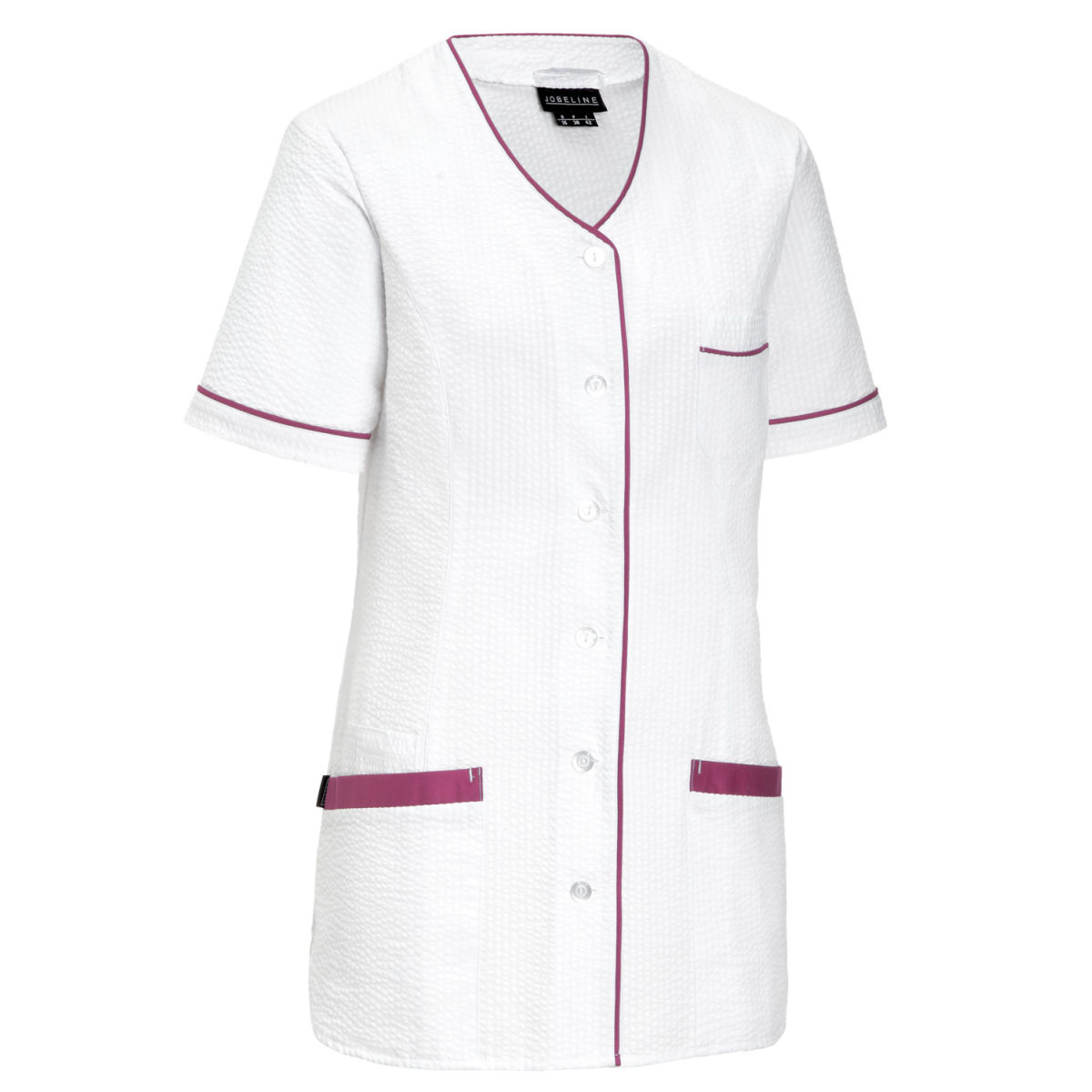 JOBELINE Damenkasack Veda Uni; Kleidergröße 54; weiß/brombeer