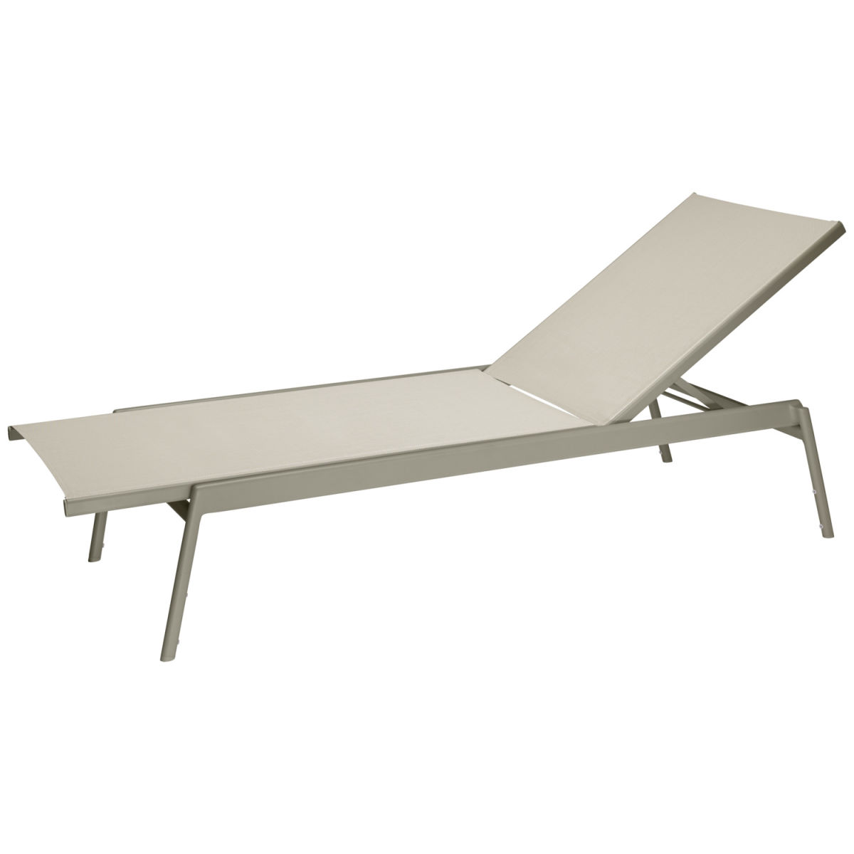 VEGA Sonnenliege Elaris; 200x74x36 cm (LxBxH); Sitz taupe, Gestell taupe