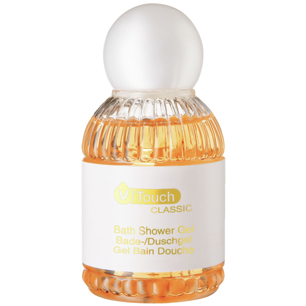 V-Touch Hotel Bade- und Duschgel Classic; 45 ml; apricot; 240 Stück / Pack