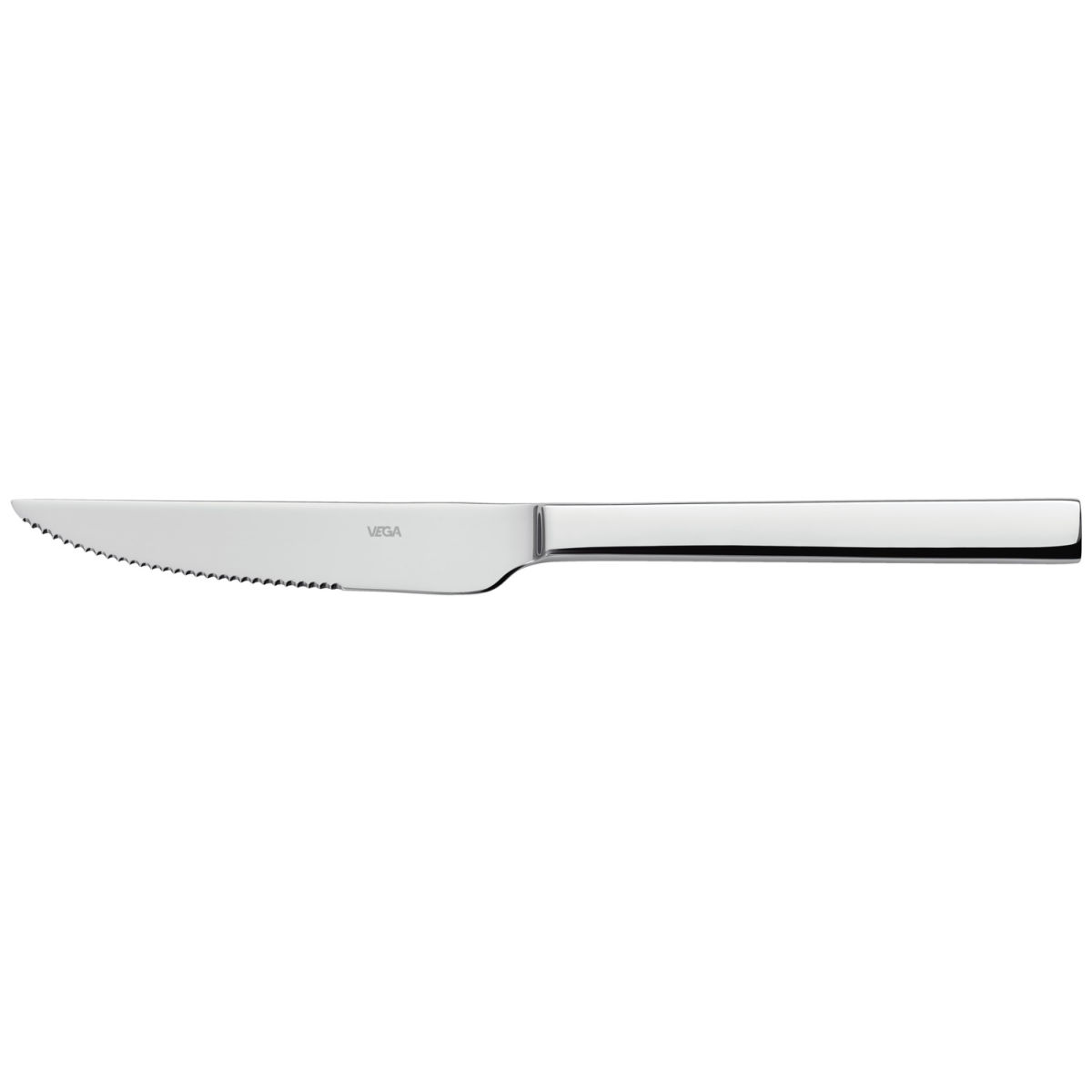 VEGA Pizza-/Steakmesser Native; 23.6 cm (L); silber, Griff silber; 12 Stück / Pack