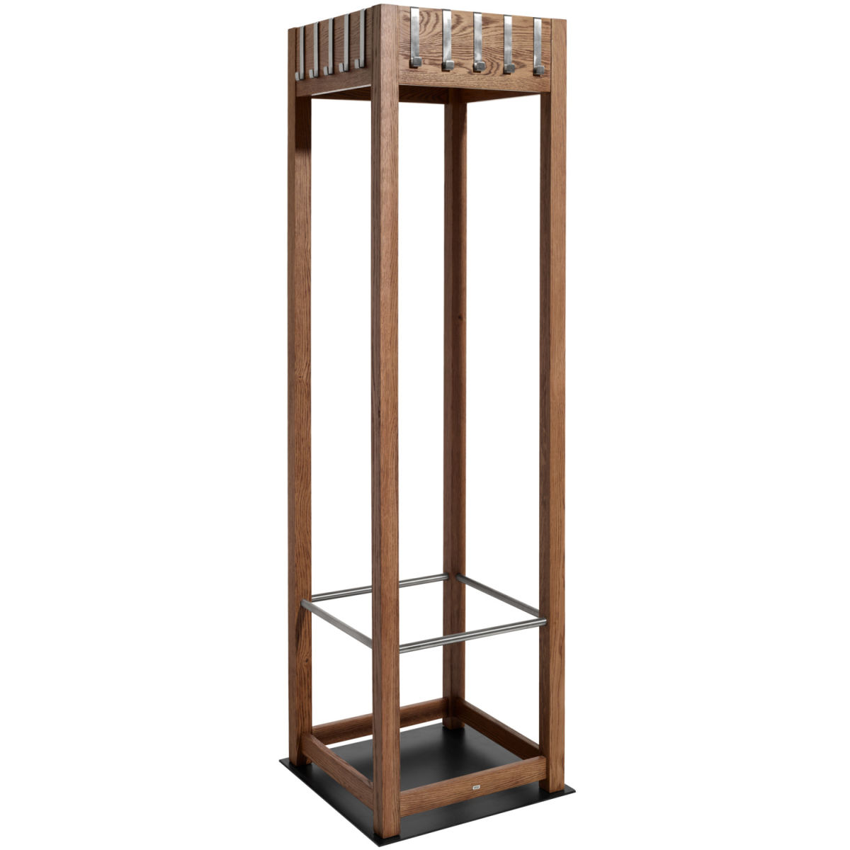 VEGA Garderobenständer Apendio; 50x50x180 cm (BxTxH); tabak gebeizt