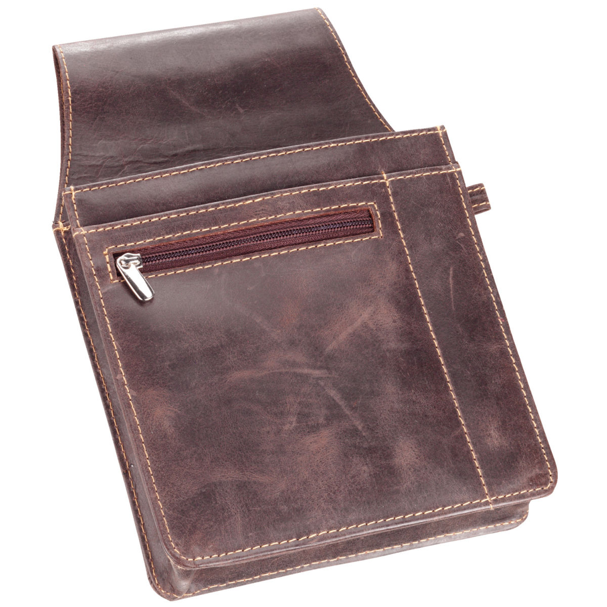 PULSIVA Haltertasche Zell; 15x23 cm (LxB); braun; rechteckig