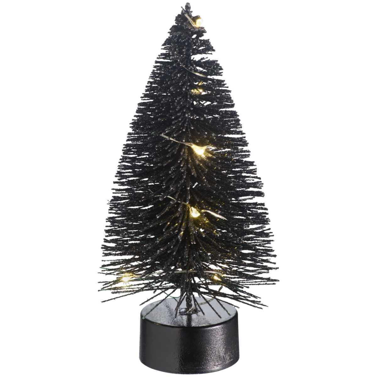 Tannenbaum Bahar; 7x13 cm (ØxH); schwarz; 6 Stück / Pack