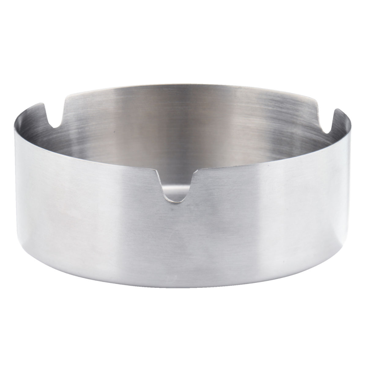 PULSIVA Aschenbecher Lois; 10x2.5 cm (ØxH); silber; rund; 3 Stück / Pack