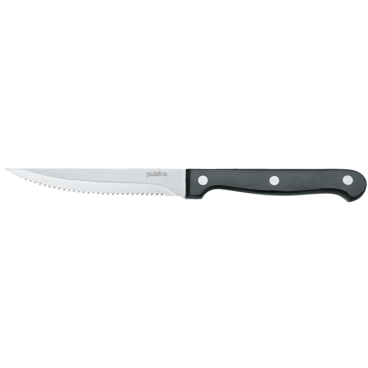 PULSIVA Steak-/Pizzamesser Assisi; 22.4 cm (L); silber; 12 Stück / Pack