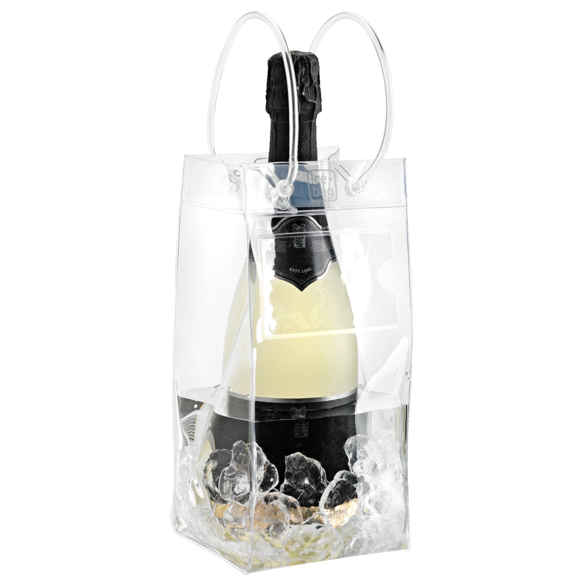 Ice.Bag Flaschenkühler Ice.Bag®; 25 cm (H); transparent; 6 Stück / Pack